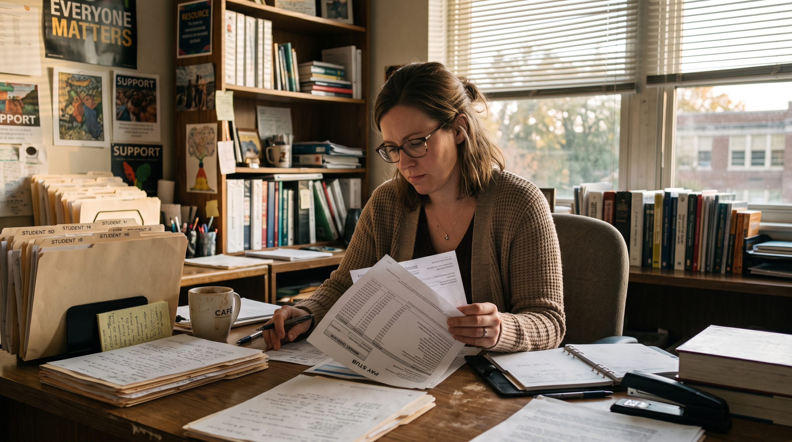 The Teacher Pay Penalty Hit 25.2 Percent in 2025. Counselors Are Paying It Too.